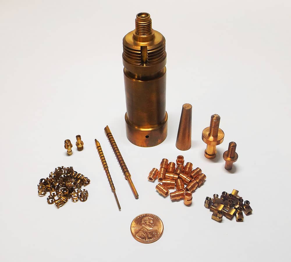 Copper Screw Machined Parts